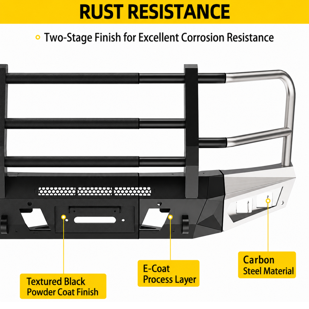 2015-2017 Ford F-150 (Exclude Raptor) Off-road Heavy Duty Steel Bumpers Push Bull Bar