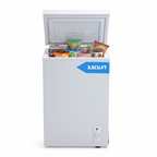 Chest Freezer 7-level Temperature Control Small Deep Compact Freezer Home Office Portable Mini Fridge