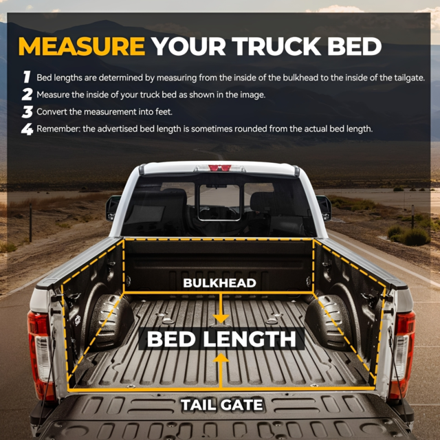 2007-2021 Toyota Tundra Soft Tri-Fold Truck Bed Tonneau Cover Without Bed Rail System