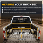 2007-2021 Toyota Tundra Soft Tri-Fold Truck Bed Tonneau Cover Without Bed Rail System