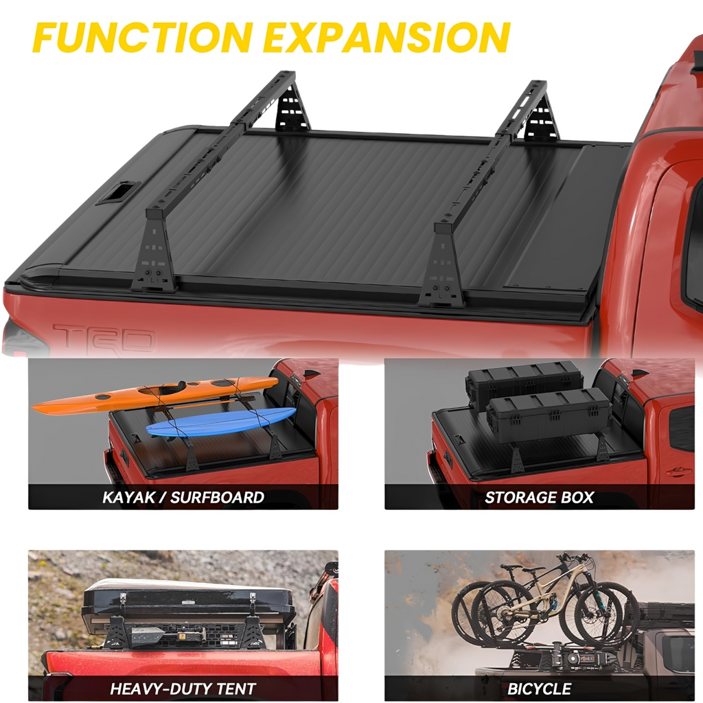 Adjustable Truck Bed Rack Accessories Only Compatible with Retractable Tonneau Covers