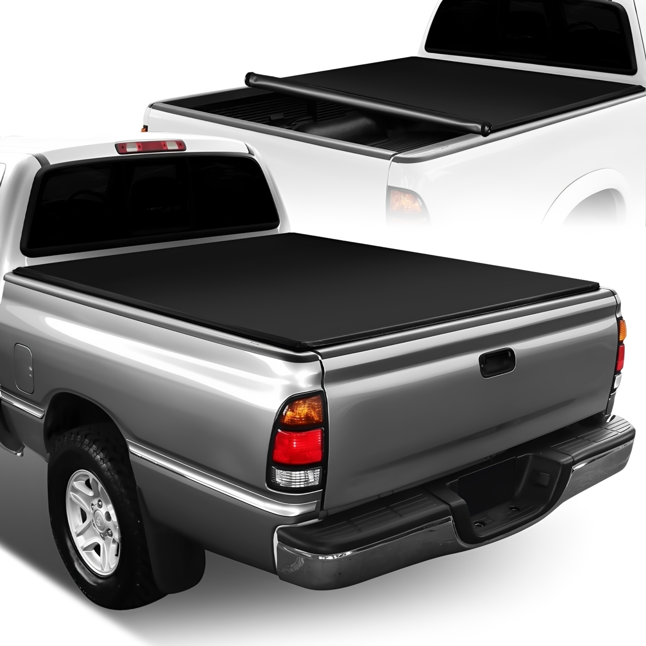 2000-2006 Toyota Tundra 6.5 Ft. Fleetside/Styleside Bed Soft Roll Up Truck Bed Tonneau Cover