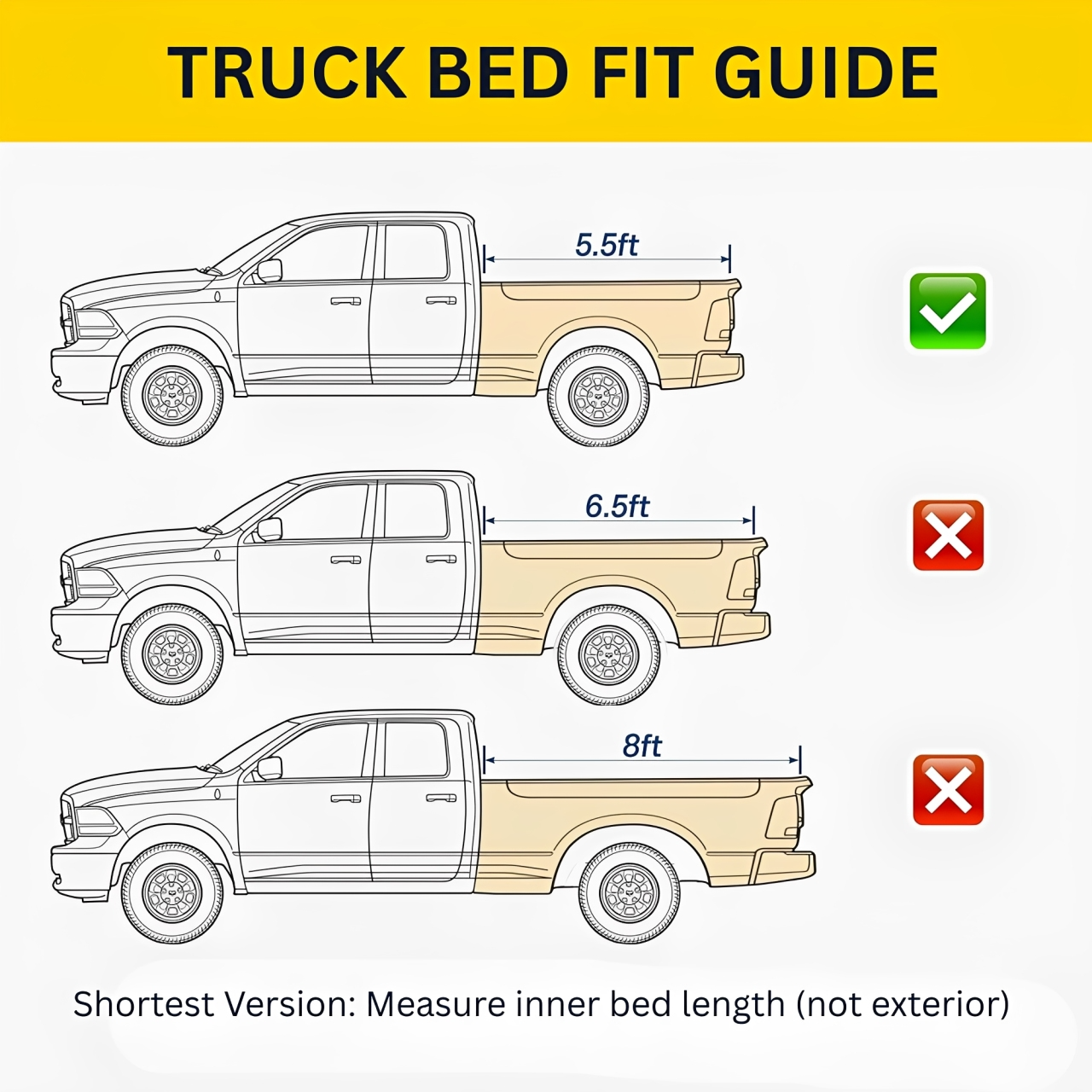 5.5ft Ford F-150 Manual Retractable Truck Bed Tonneau Cover Low-Profile Tailgate