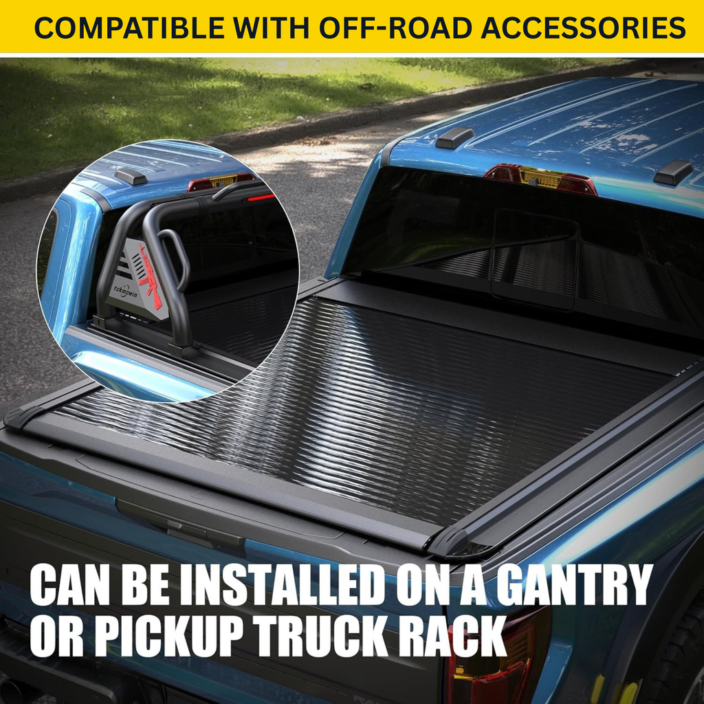 2009-2025 Ford F-150, Dodge Ram 1500 and Toyota Tundra 5.5FT Truck Bed Retractable Tonneau Covers