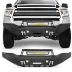 2013-2018 Dodge Ram 1500 (Excl. Rebel) & 2019-2024 Ram 1500 Classic Front Bumpers with Shackle And Light