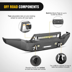2013-2018 Dodge Ram 1500 (Excl. Rebel) & 2019-2024 Ram 1500 Classic Front Bumpers with Shackle And Light