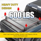 65.4'' Adjustable Bed Truck Rack T-Slot Retractable Hard Tonneau Covers Cross Bars