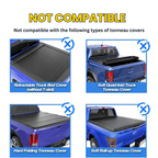 65.4'' Adjustable Bed Truck Rack T-Slot Retractable Hard Tonneau Covers Cross Bars
