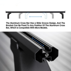 65.4'' Adjustable Bed Truck Rack T-Slot Retractable Hard Tonneau Covers Cross Bars
