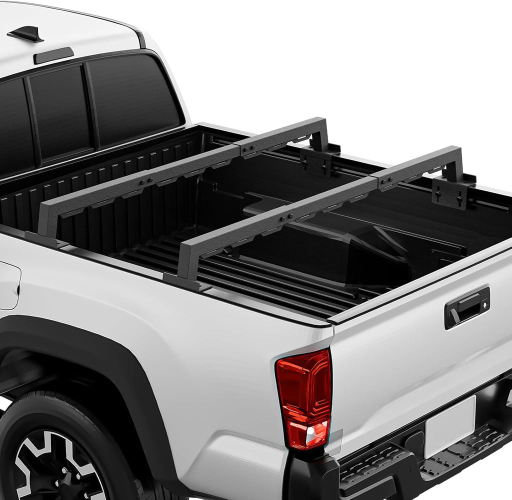 Adjustable Truck Bed Rack with 2 Cross Bars Heavy Duty Universal No Drilling Installation