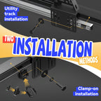 Adjustable Truck Bed Rack Universal Fit Cross Bar No-Drills Installation