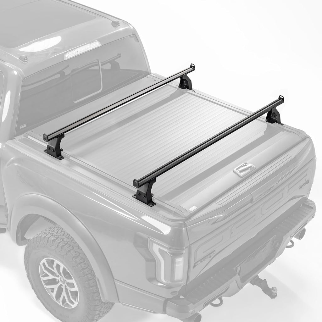 65.4'' Adjustable Bed Truck Rack T-Slot Retractable Hard Tonneau Covers Cross Bars