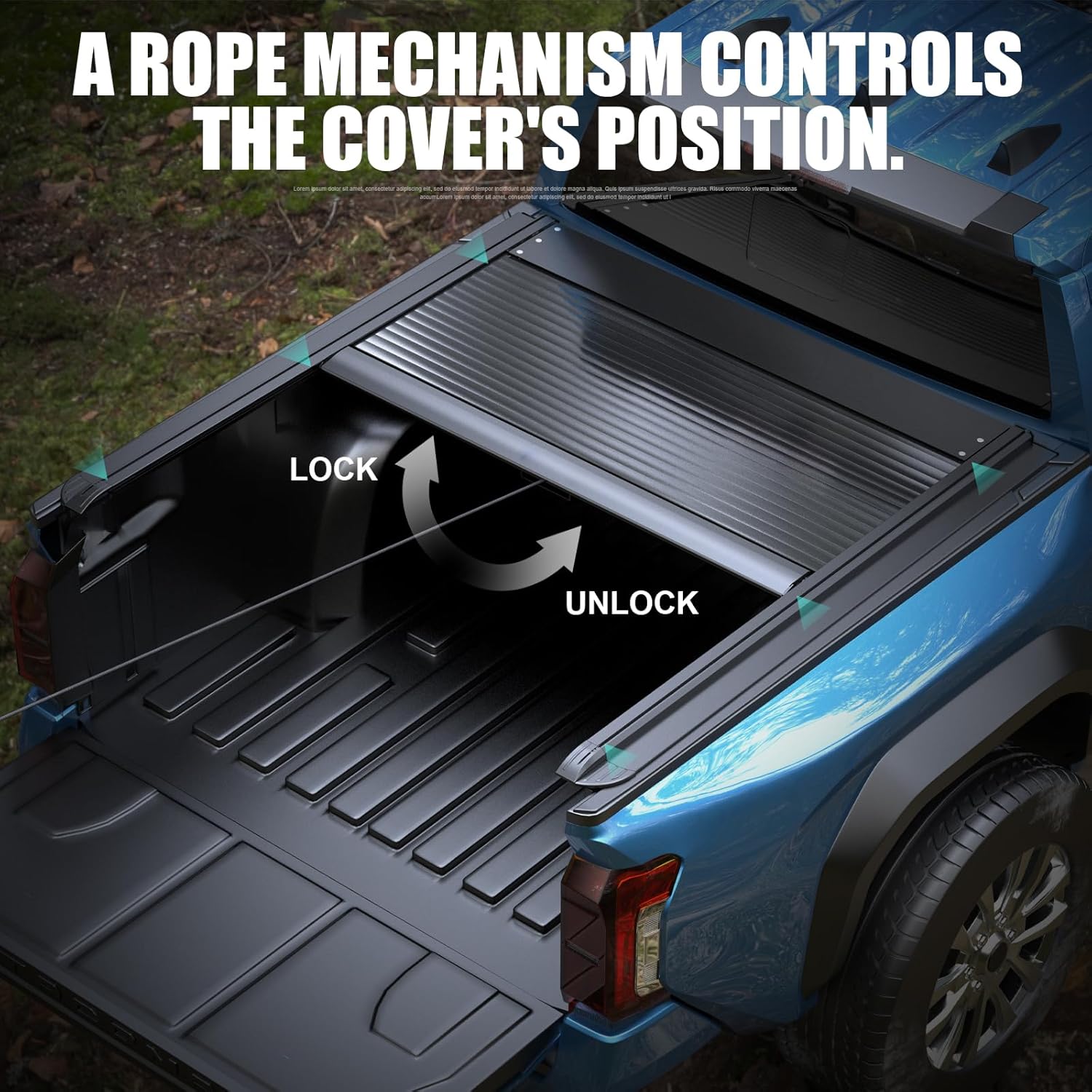 2009-2025 Ford F-150, Dodge Ram 1500 and Toyota Tundra 5.5FT Truck Bed Retractable Tonneau Covers