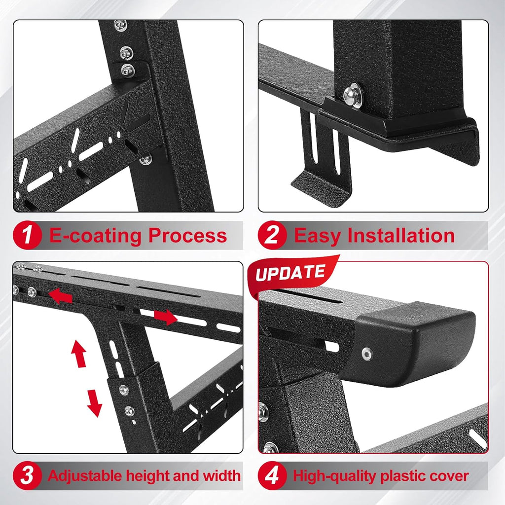 Universal Adjustable Overland Bed Rack For Most Truck