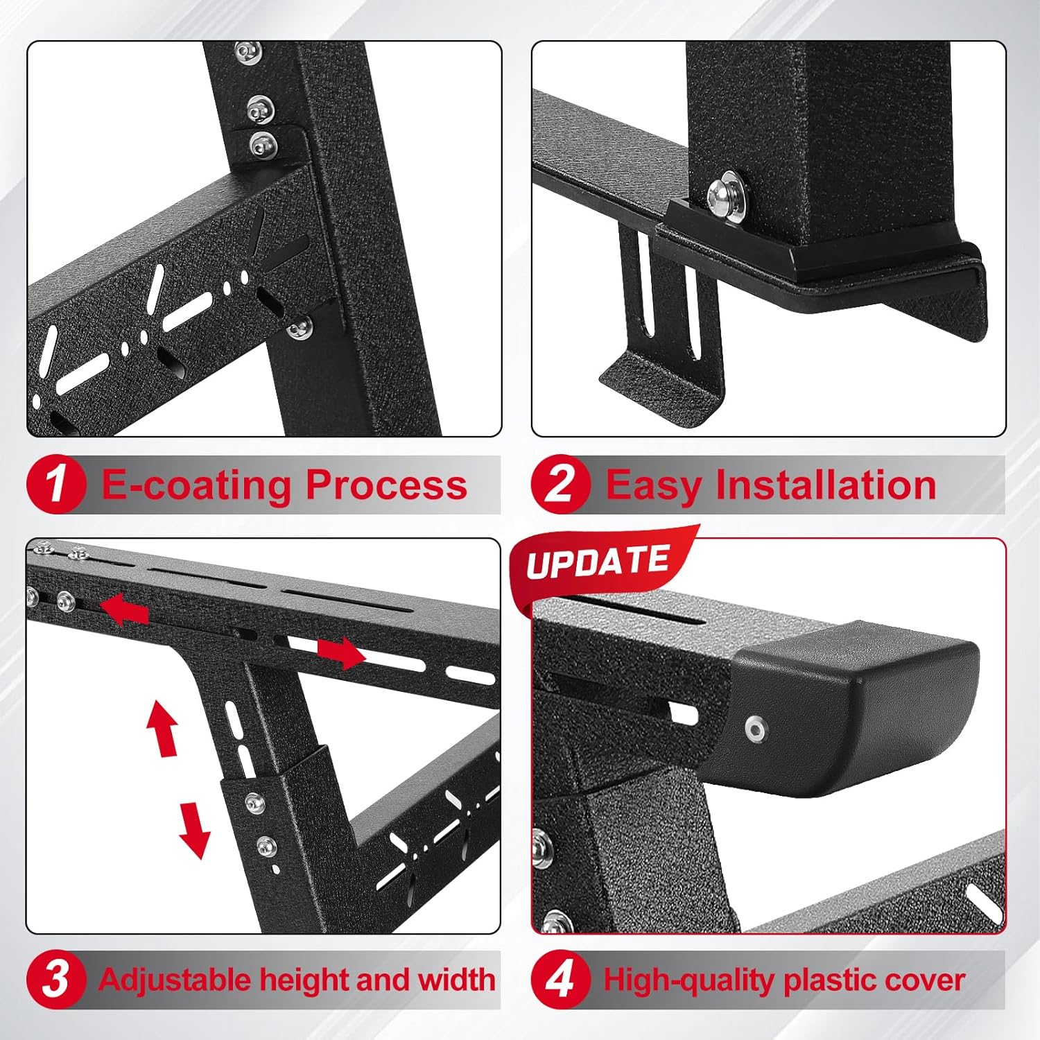 Universal Adjustable Overland Bed Rack For Most Truck