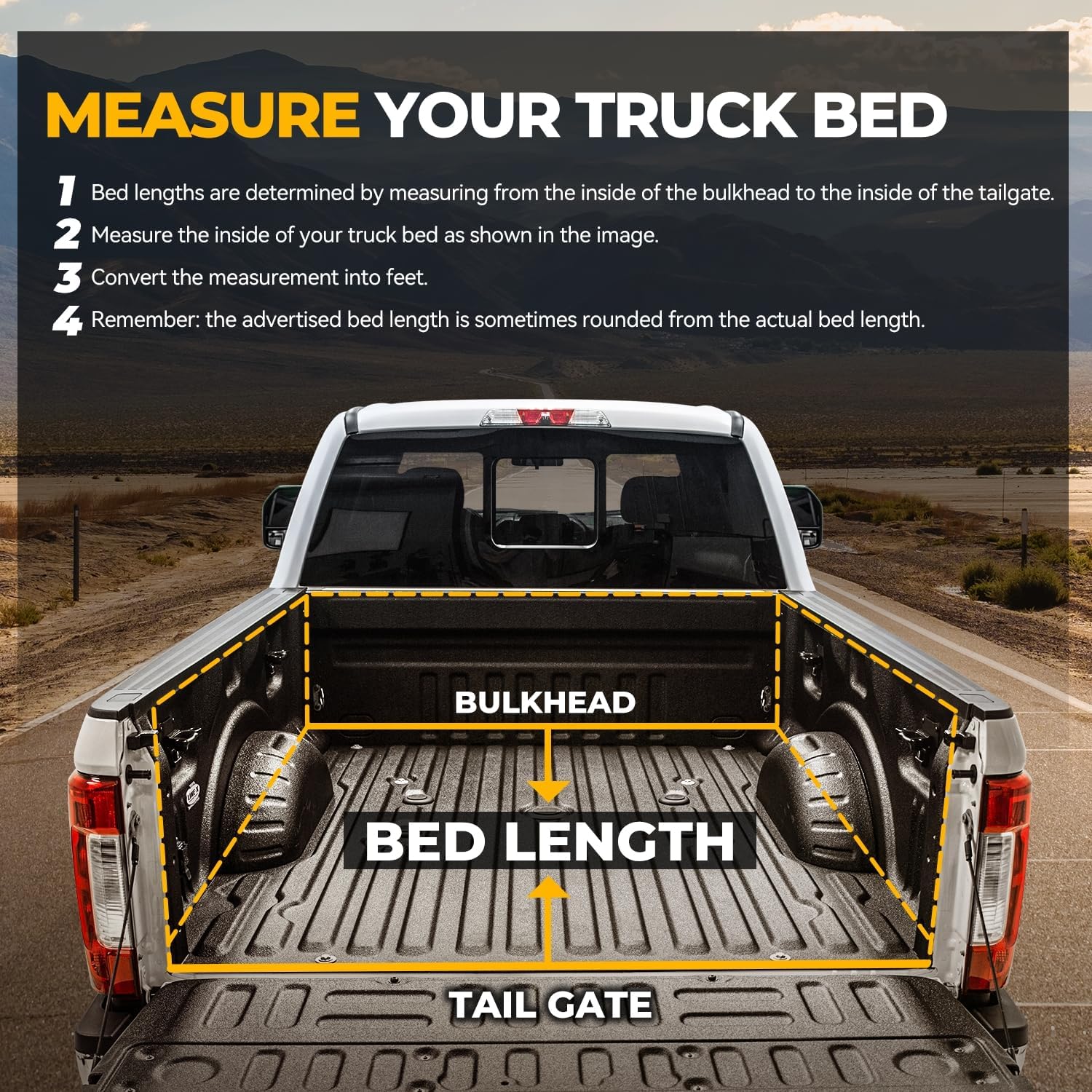 2022-2025 Ford Maverick 4.6FT Vinyl Soft Roll-up Truck Bed Tonneau Cover