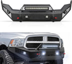 2013-2018 RAM 1500 Full Width Front Bumper Off Road Heavy Duty Winch Plate With Lights