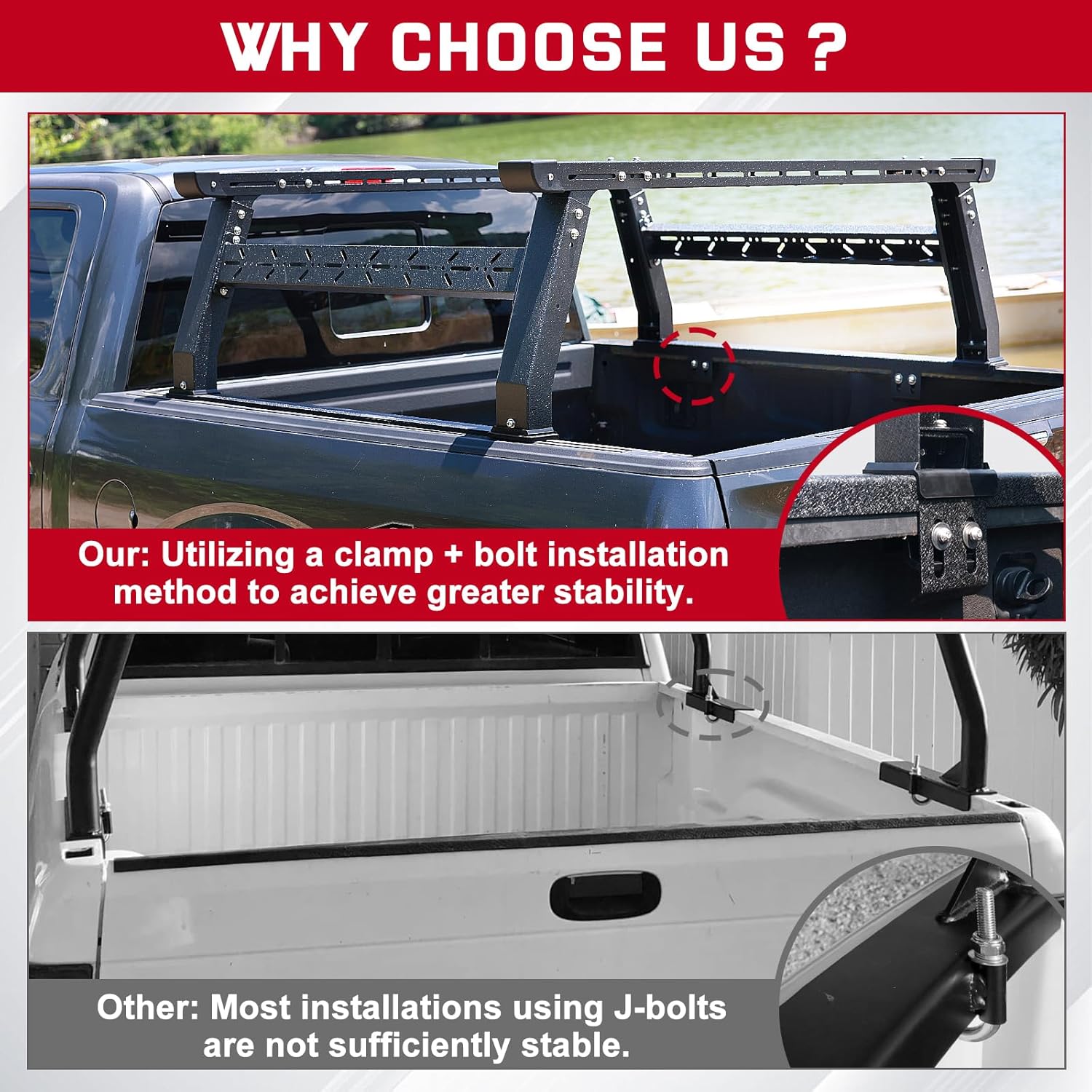 Universal Adjustable Overland Bed Rack For Most Truck