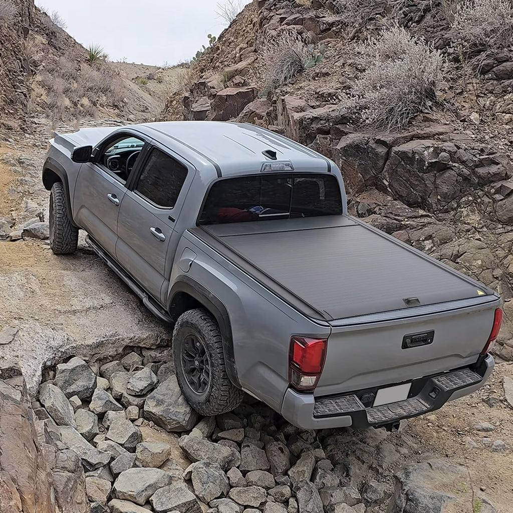 2016-2026 Toyota Tacoma 5FT Bed Retractable Tonneau Cover Password Lock & OE Track System