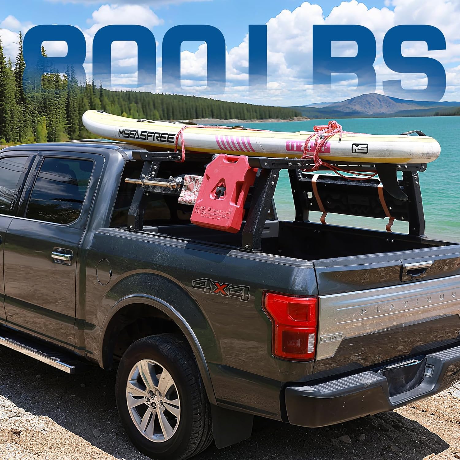 Universal Adjustable Overland Bed Rack For Most Truck