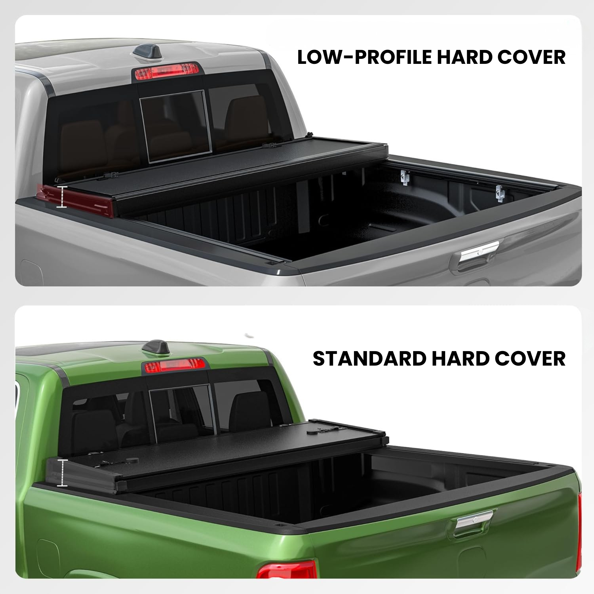 2005-2026 Nissan Frontier 5FT Bed Low-Profile Hard Tri-Fold Truck Bed Tonneau Cover