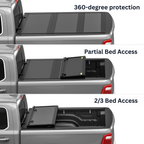 2005-2026 Nissan Frontier 5FT Bed Low-Profile Hard Tri-Fold Truck Bed Tonneau Cover