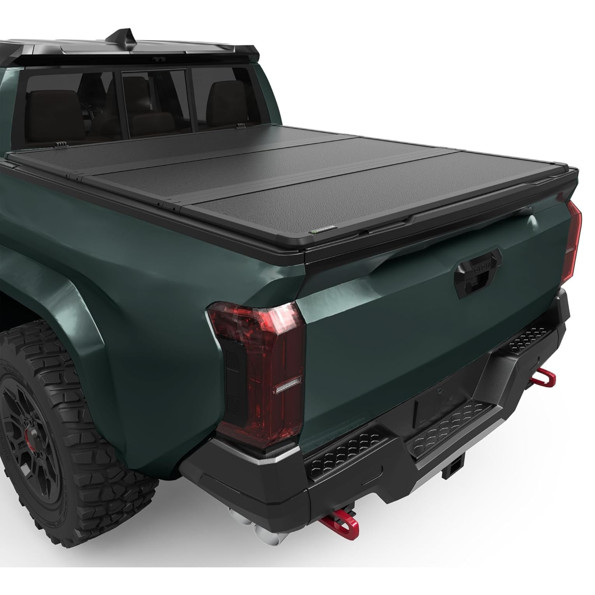 2024-2026 Toyota Tacoma (Excl. Trail Edition) 5FT Hard Tri-fold Tonneau Cover with Deck Rail System