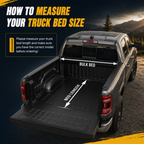 2000-2006 Toyota Tundra Soft Roll Up 6.5FT Bed Tonneau Cover Vinyl Waterproof with LED Light
