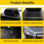 2007-2026 Chevy Silverado/GMC Sierra 1500 5.8ft Bed Hard Tri-fold Tonneau Cover