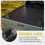 2015-2026 Chevy Silverado/GMC Sierra 1500 5.8FT Retractable Tonneau Cover with Key Lock & LED Light