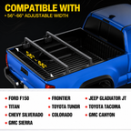 Adjustable Truck Bed Rack with 2 Cross Bars Heavy Duty Universal No Drilling Installation