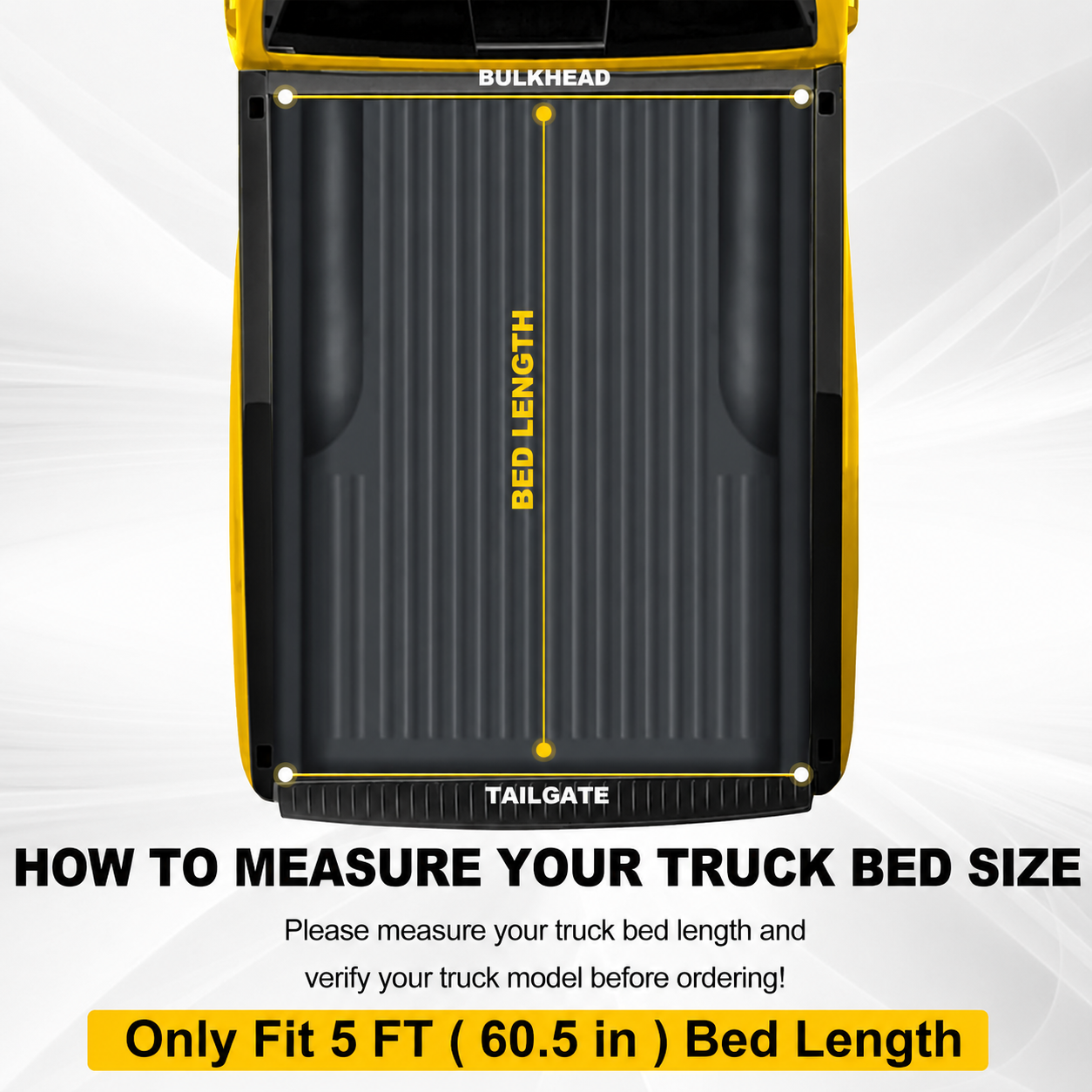 2024-2026 Tacoma 5FT Truck Bed Retractable Tonneau Cover with Track System Dual Lock Design