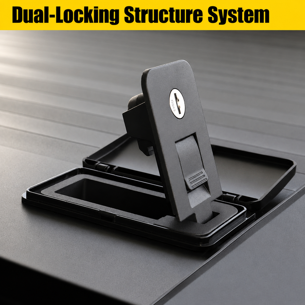 2024-2026 Tacoma 5FT Truck Bed Retractable Tonneau Cover with Track System Dual Lock Design