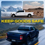 2015-2025 Ford F-150 Roll-Up Soft Vinyl Truck Bed Tonneau Cover 5.6 Ft All Weather Protection