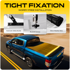 2015-2025 Ford F-150 Roll-Up Soft Vinyl Truck Bed Tonneau Cover 5.6 Ft All Weather Protection