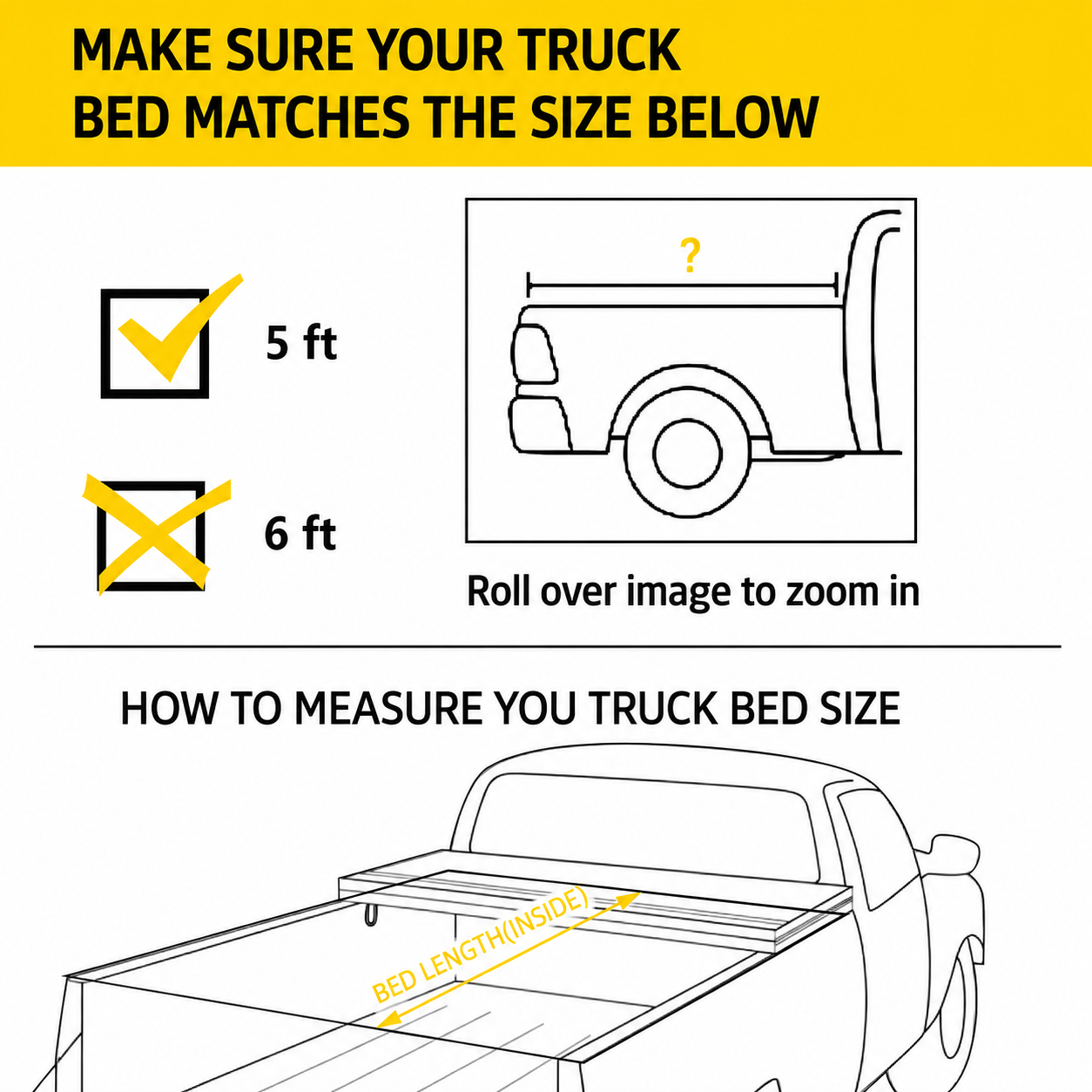 2005-2026 Frontier & 2009-2012 Suzuki Equator 5ft Vinyl Soft Roll-up Tonneau Cover