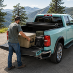2020-2026 Chevy Silverado/GMC Sierra 2500 3500 HD 6.9FT Soft Quad-Fold Truck Tonneau Cover