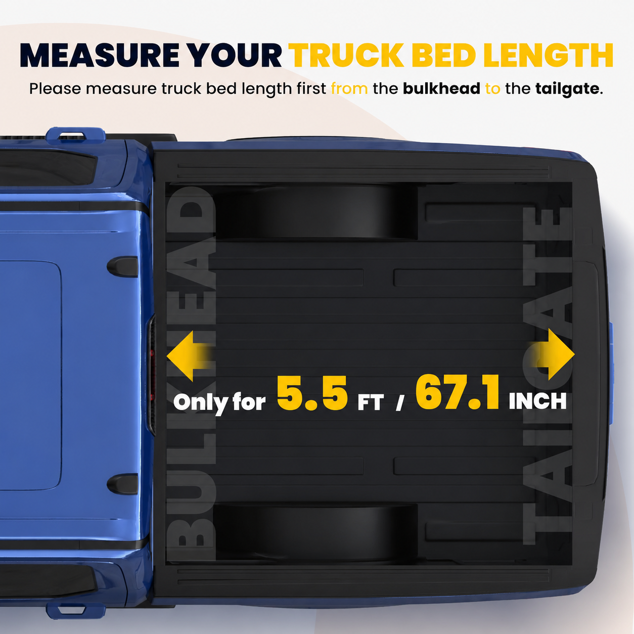 2009-2014 Ford F150 F-150 Tri-fold 5.5FT Soft Truck Bed Tonneau Cover Styleside