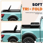 2009-2014 Ford F150 F-150 Tri-fold 5.5FT Soft Truck Bed Tonneau Cover Styleside
