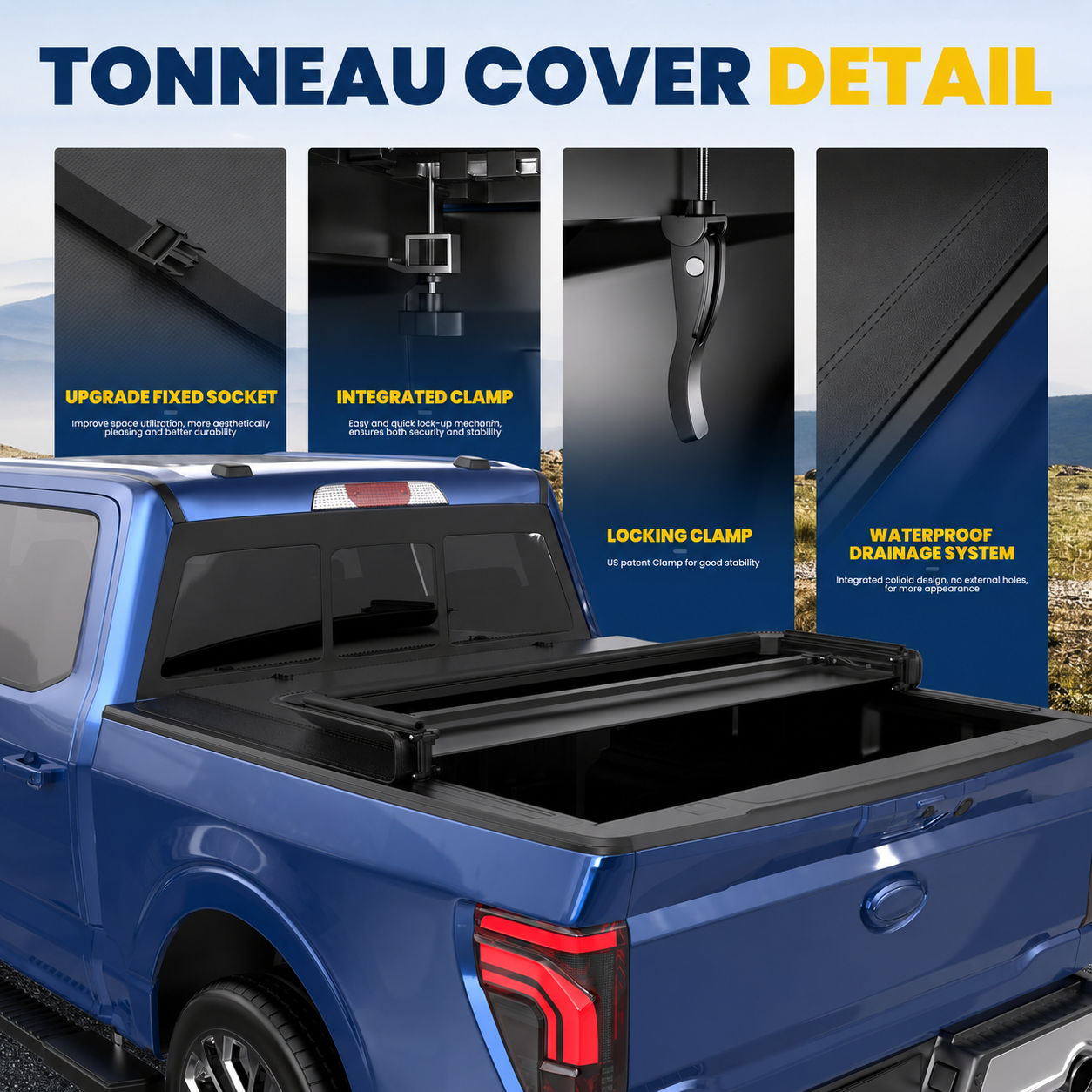 2009-2014 Ford F150 F-150 Tri-fold 5.5FT Soft Truck Bed Tonneau Cover Styleside