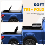 2009-2014 Ford F150 F-150 Tri-fold 5.5FT Soft Truck Bed Tonneau Cover Styleside