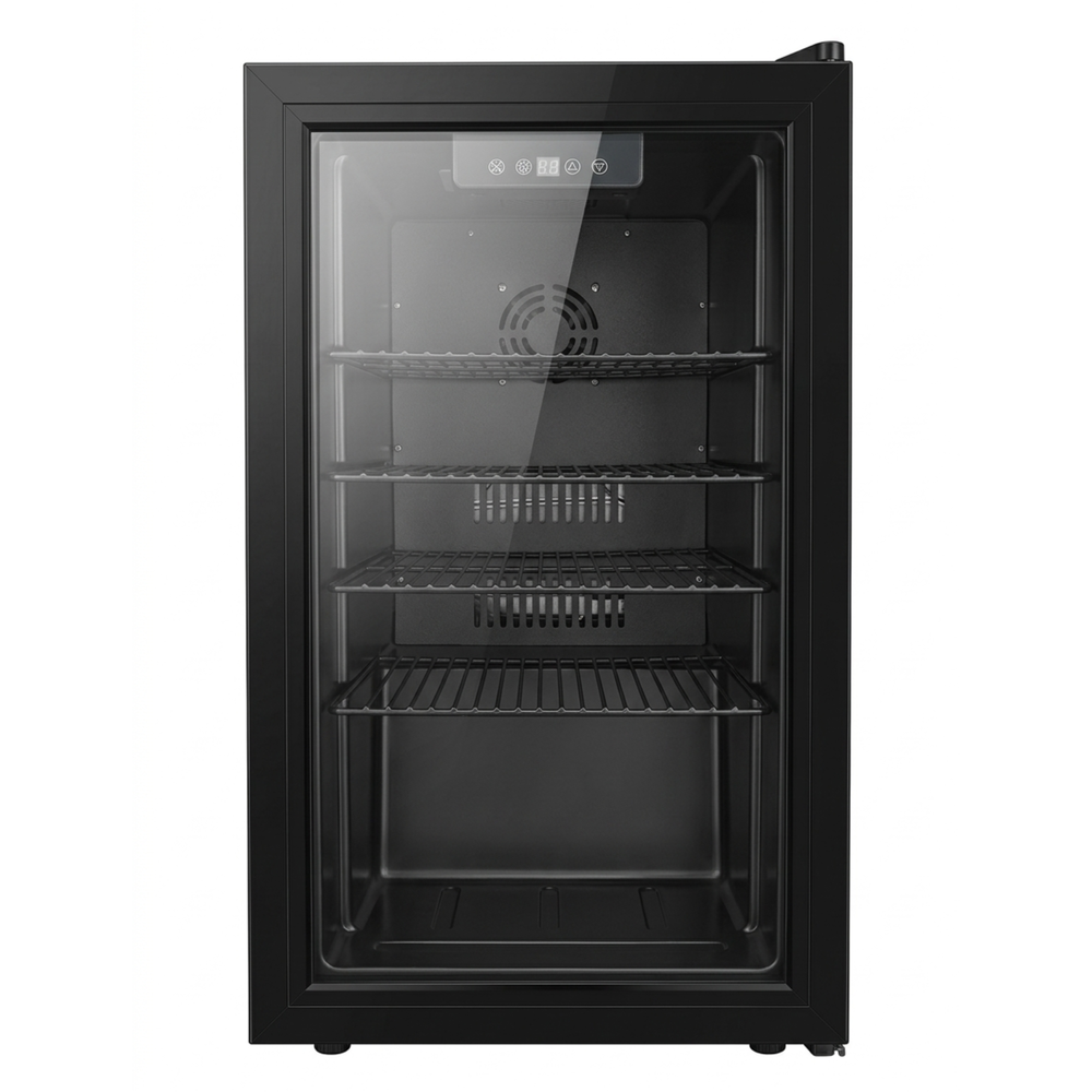 3.3 Cu Ft Beverage Refrigerator 126 Cans Mini Fridge Digital Temperature Control Cooler Home Office Bar