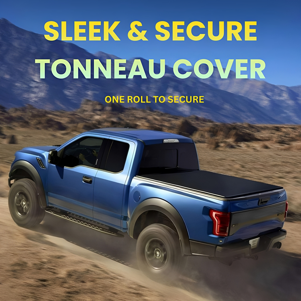 2015-2025 Ford F-150 Roll-Up Soft Vinyl Truck Bed Tonneau Cover 5.6 Ft All Weather Protection