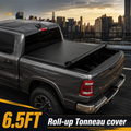 2000-2006 Toyota Tundra Soft Roll Up 6.5FT Bed Tonneau Cover Vinyl Waterproof with LED Light