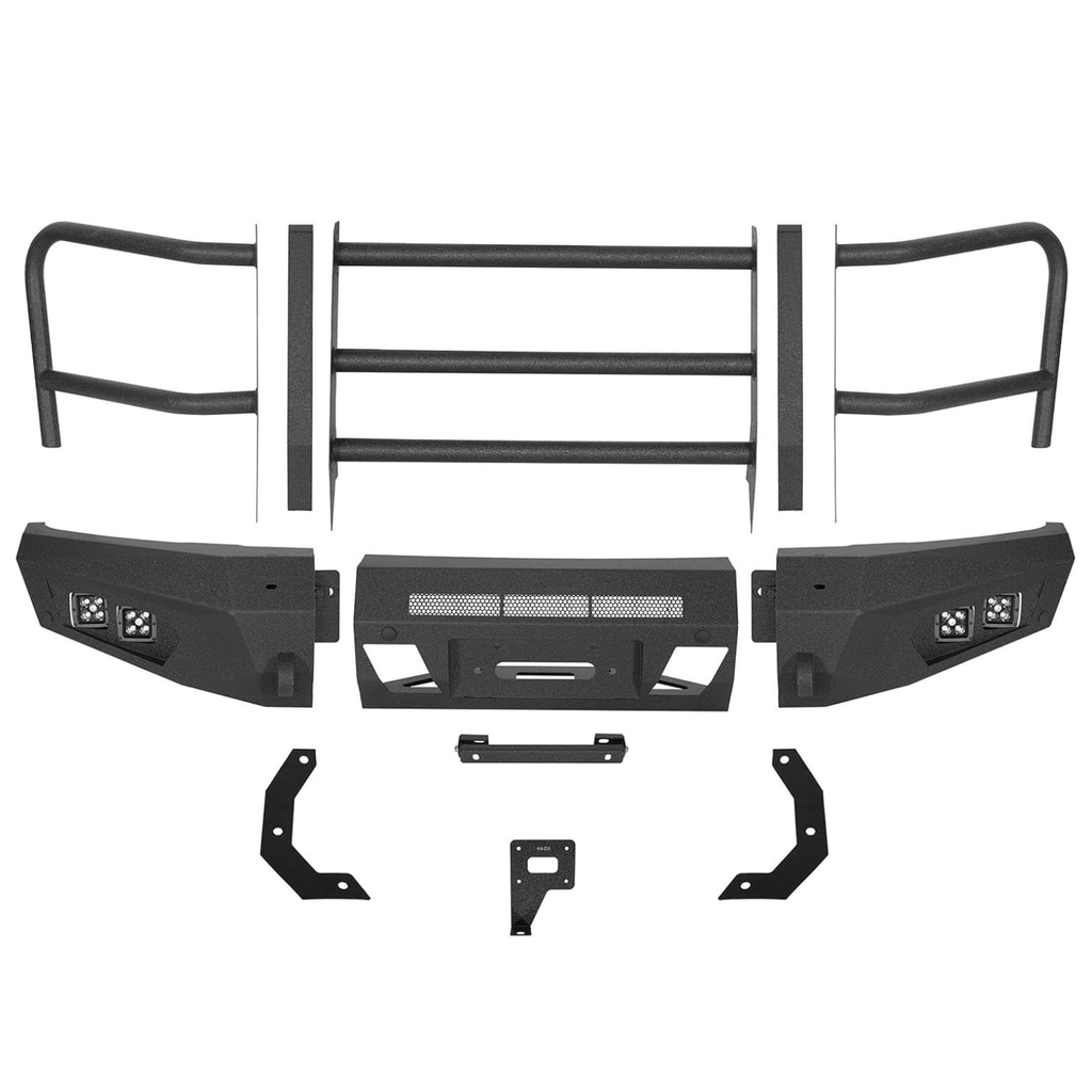 2015-2017 Ford F-150 (Exclude Raptor) Off-road Heavy Duty Steel Bumpers Push Bull Bar