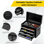 2-in-1 Detachable Rolling Tool Box 5-8 Drawers Lockable Chest Storage Cabinet Garage Workshop