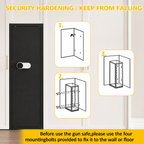 12-15 Gun Safe for Rifles and Pistols Anti-Pry Steel Digital Keypad Lock Adjustable Shelves Secure